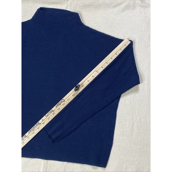 Jack Wills Women’s Blue Turtleneck Sweater Sz 8 Long Sleeve - Picture 7 of 13